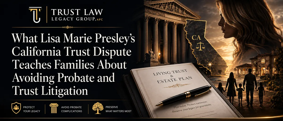 Legal documents and court papers related to a California trust dispute case