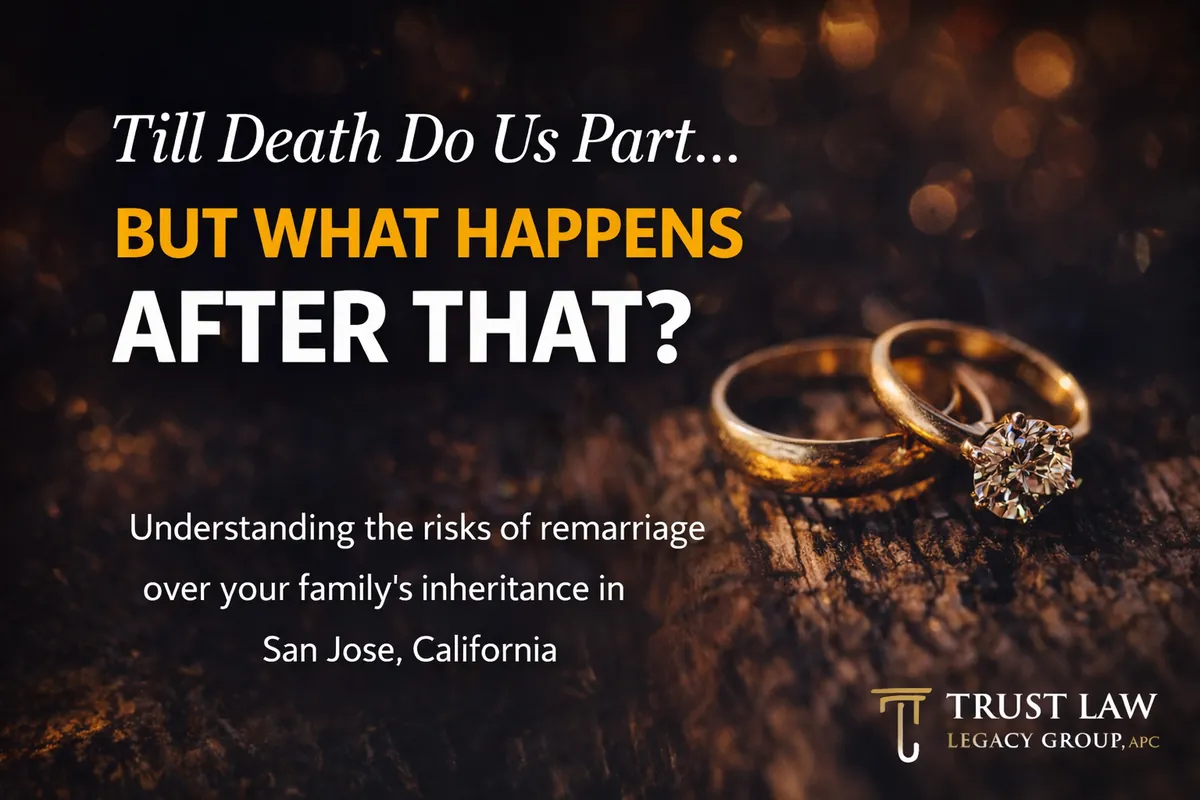 Estate planning consultation between an attorney and clients at a desk
