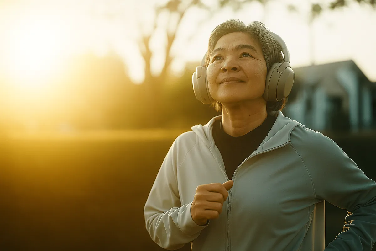 Person walking outdoors representing wellness and proactive estate planning